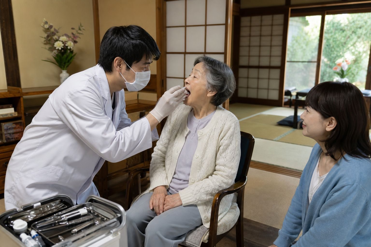 訪問歯科診療の様子