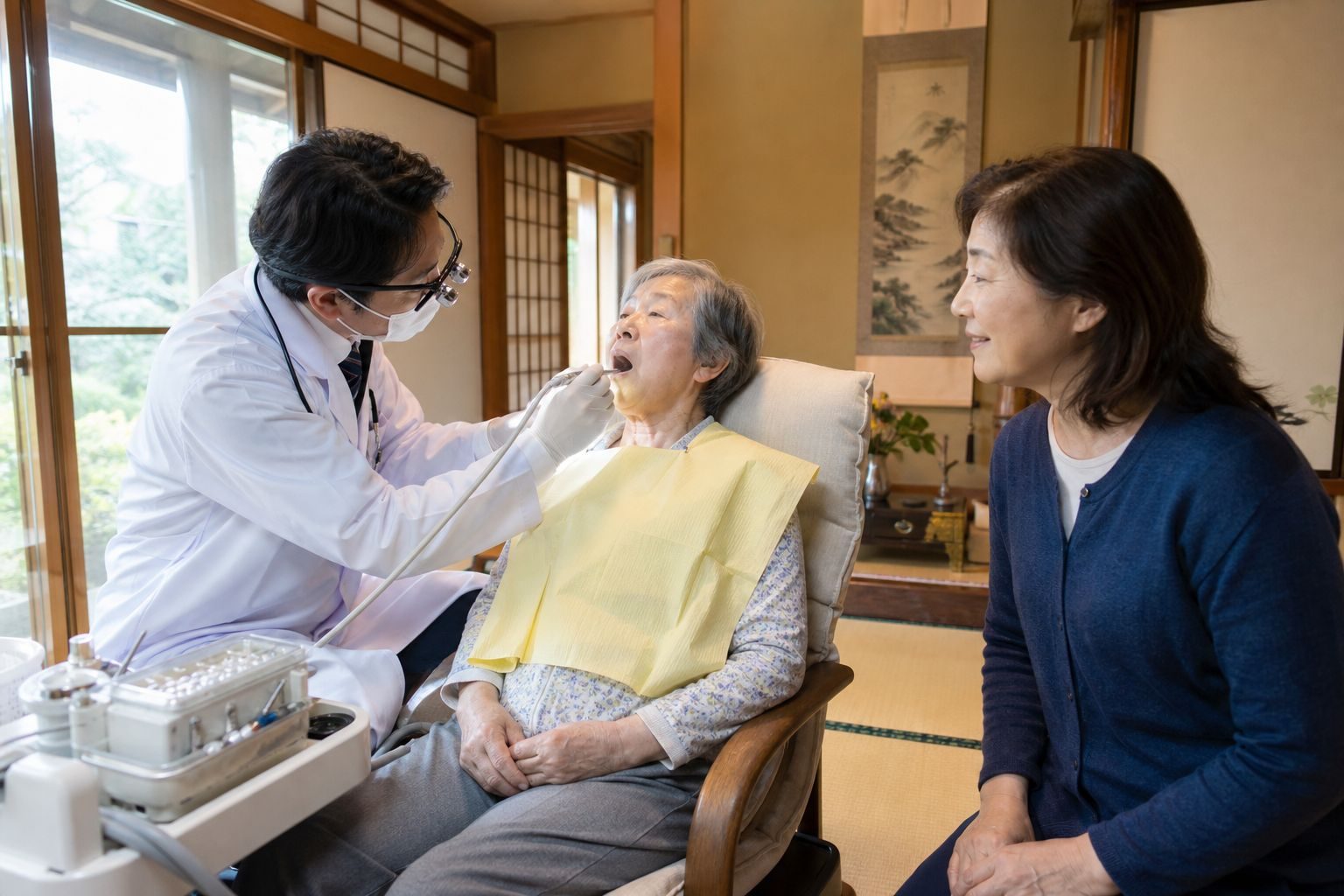 訪問歯科診療の様子